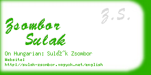 zsombor sulak business card